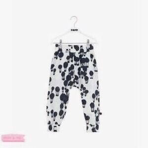 Kids Black and White Patterned Pants by Papu Stories